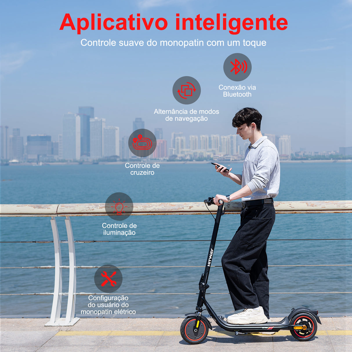 H12 Scooter Elétrica Dobrável