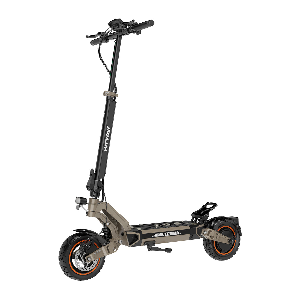 Scooter Elétrica HITWAY H18 Preto Marrom