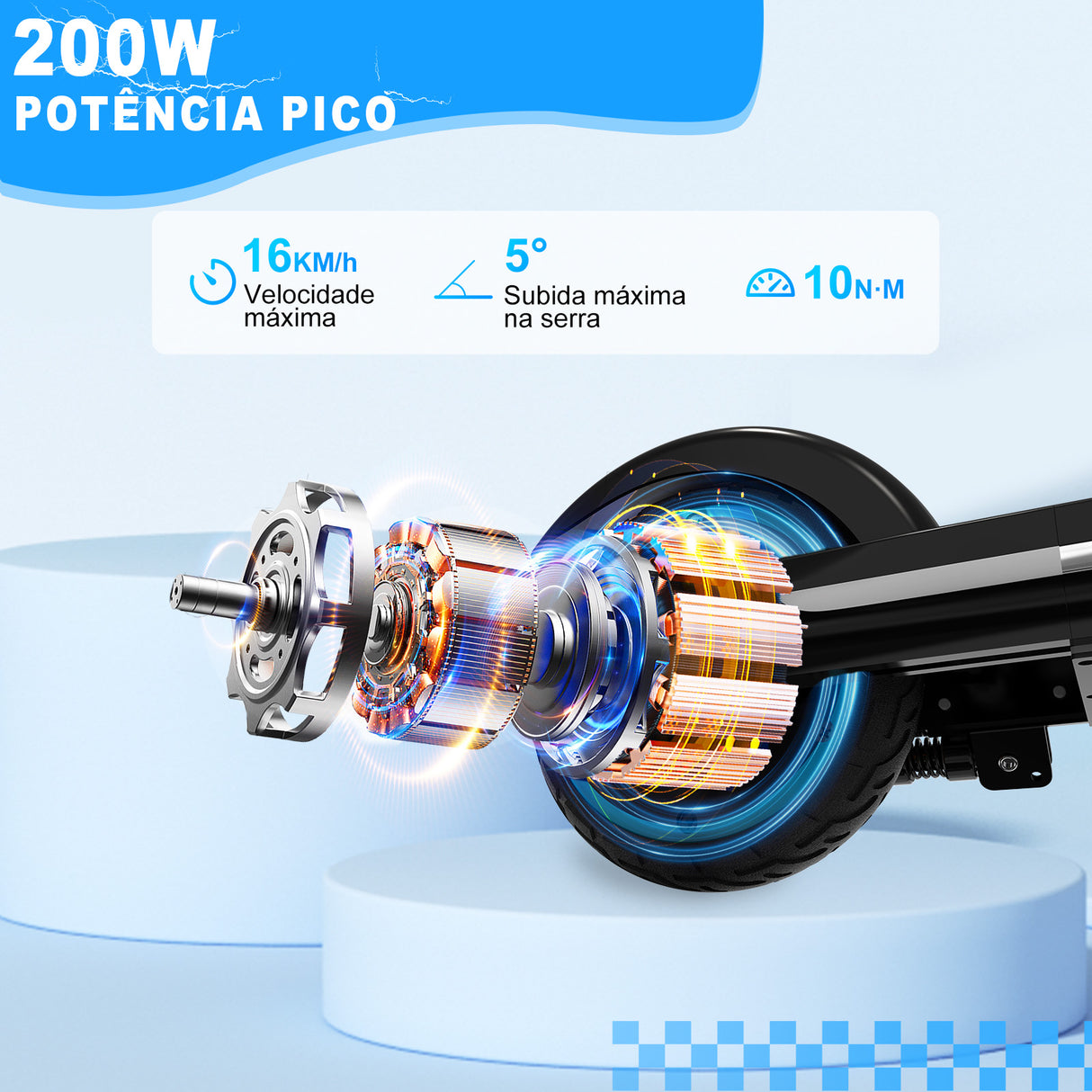 W11 Patinete Elétrico para Crianças