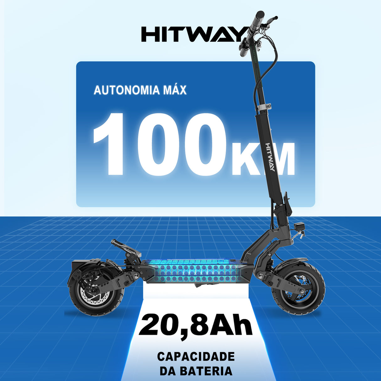 H18 Patinete Elétrico 1000W Potente