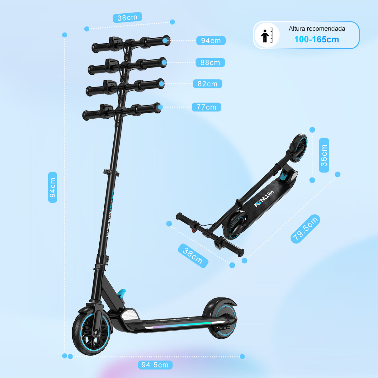 W11 Patinete Elétrico para Crianças