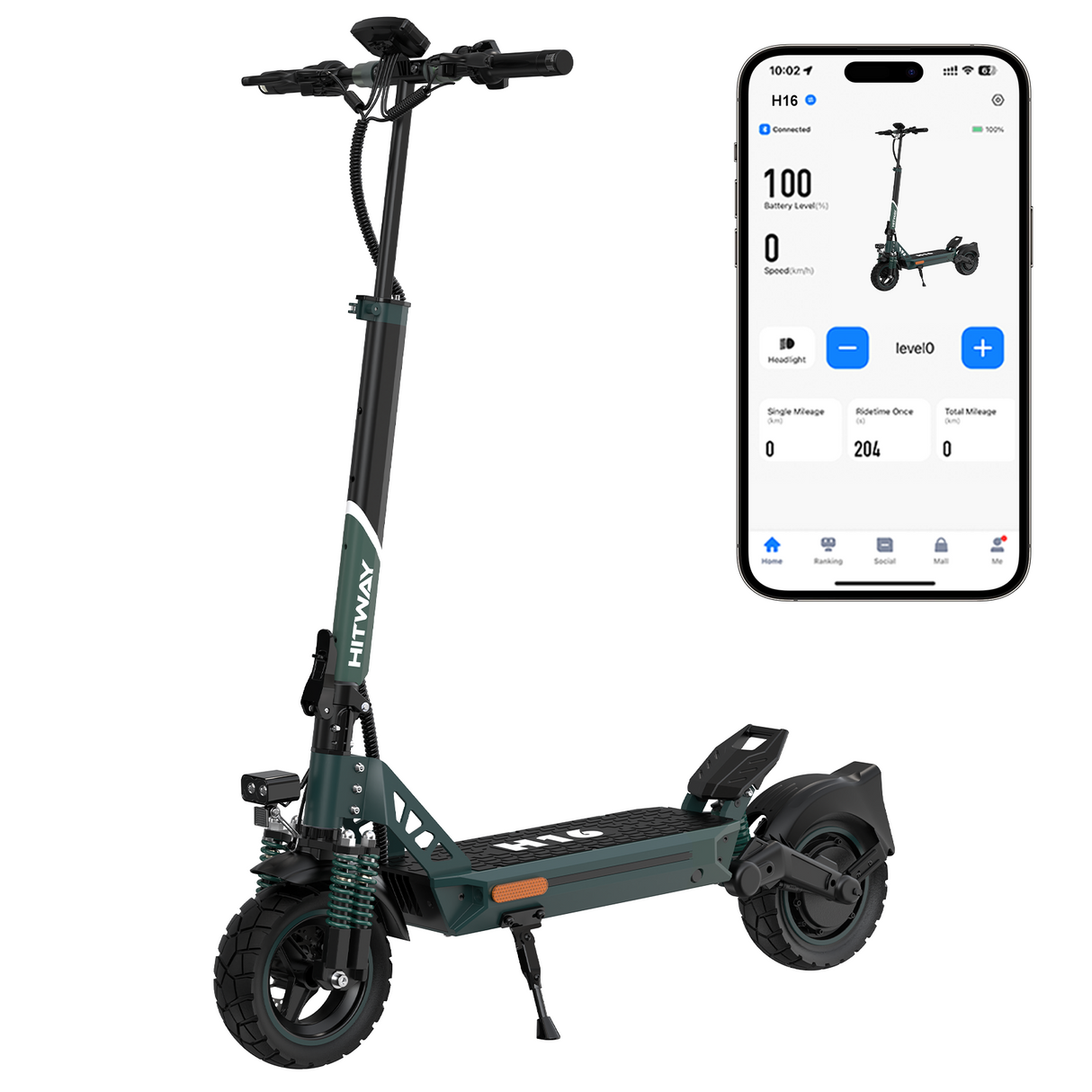 H16 Patinete Elétrico Off-Road 1000W