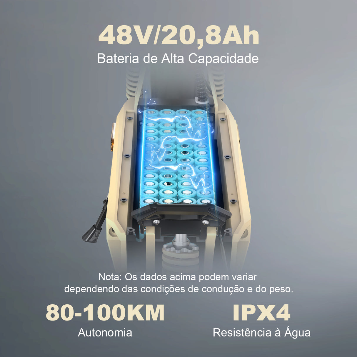 H16 Patinete Elétrico Off-Road 1000W